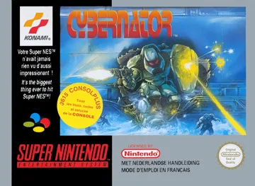 Cybernator (Europe) box cover front